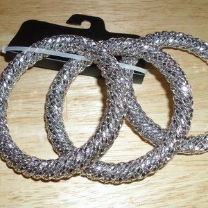 3 heavy wide bangles new tags